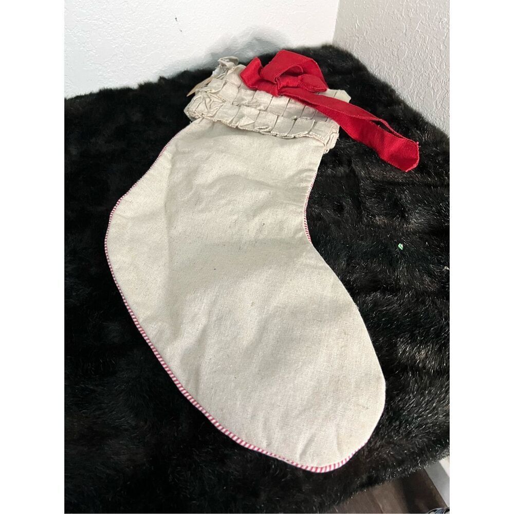 New canvas mud‎ pie Christmas stocking